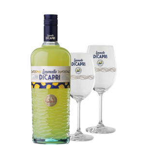 Limoncello di Capri 1 Litro con 2 Calici - Limoncello Capri